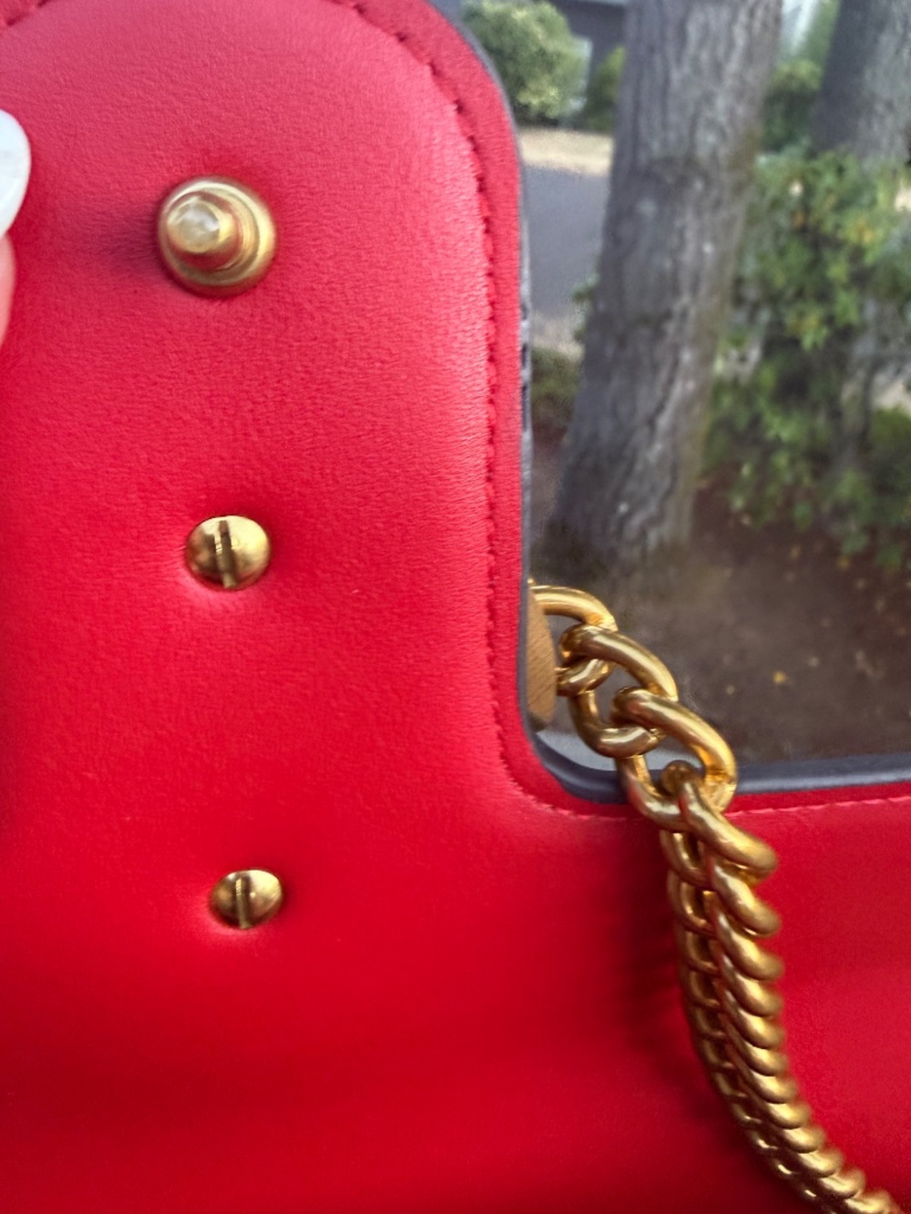 Marmont Chain Leather Medium shoulder bag - Picture 9 of 15